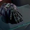 Cool Skeleton Hand Accessory Keychain, with Hanging Chain 3D Printed Ornament, Movable Gothic Ornament Joint Design Skull Palm Stress Relief