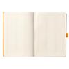 Rhodia Rhodiarama Goal Book, A5, Dotted Grid, 240 Pages, Italian Leather Cover, Orange, cf117755