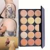 Professional 15 Shade Concealer Palette For Dark Circles, Spots, Acne Scars, Tattoo Coverage, Smooth Finish Universal Skin