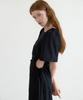NEBELEVERYWEAR Volume Shirring Dress_Black