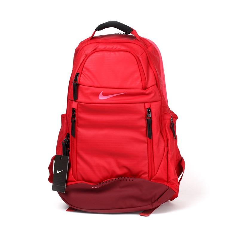 Nike Printed Design Polyester Backpack Unisex Backpacks Red BA4901-661 Red