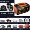 Portable Tire Inflator Air Compressor With Digital Pressure Mobile Vehicle Tire Pump For RV Camping Bike Motorcycle Vehicle SUV