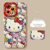 Red Knot Cat Silicone Phone Case for iPhone Models 12/13/14/15/16/17.
