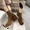 2026 New High Heels Ankle Boots for Women Chunky Fashion Luxury Shoes Designer Dress Winter Botas Pumps Elegant Boots De Mujer