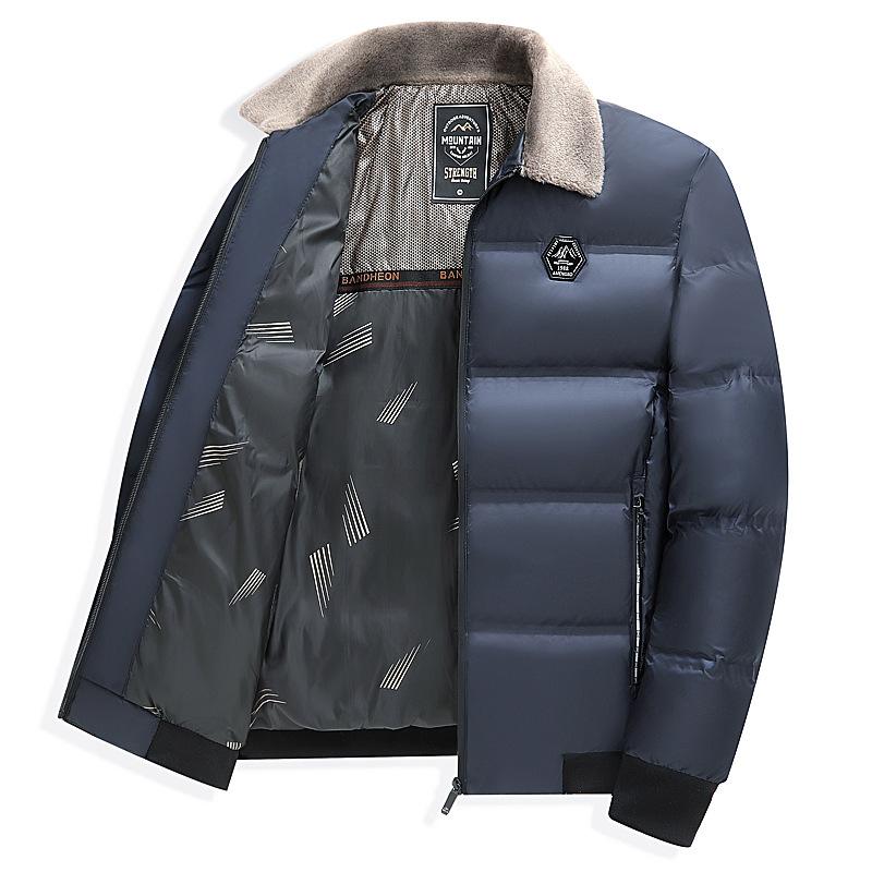 Winter Parkas Men Thicken Casual Outwear Slim Fit Outwear Waterproof Warm Stand Collar Outwear Coat
