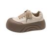 Bread shoes women's new 2025 popular fashion temperament big head shoes versatile thick sole heightening white shoes sports board shoes