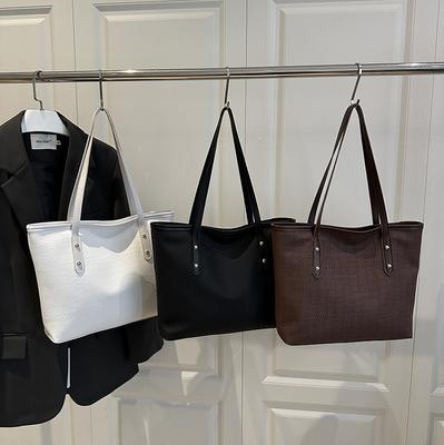 Große Kapazität Einfach 2025 Retro Herbst Neues Design Schön Ausländischer Stil Pendeln Einzelne Schulter Unterarm Tote Bag Damen