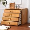 Drawer Type Storage Box Wood Organizer Boxes Luxury Desk Accessory Organization Case Multifunctional Organizing Cases Furniture