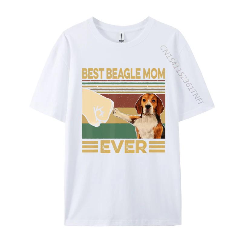 Best Beagle Mom Ever Tshirt Cotton Mens T Shirts Tops Tees Retro Printed Hot Sale Top Quality 3xl Men Clothing