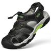 Large size Amazon summer leather sandals first layer cowhide outdoor creek shoes casual men's beach shoes