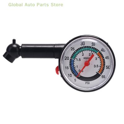 Carro Motocicleta 0-50 psi Dial Roda Pneu Medidor de Pneu Medidor Medidor de Pressão Testador