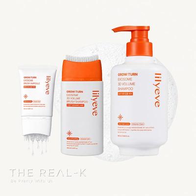 Growturn 3D Volume Brush Shampoo 200ml, 500ml / Lilyeve Growturn Exosome Brush Ampoule 100ml (12 Options)