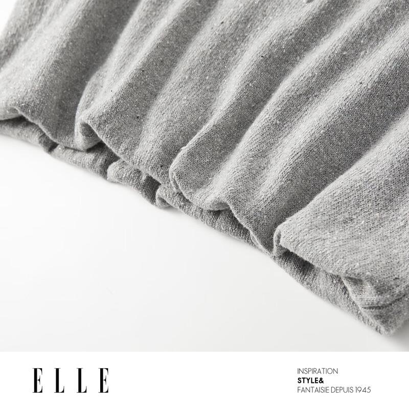 ELLE Faux Two-Piece Vest Shirt Knitted Sweater