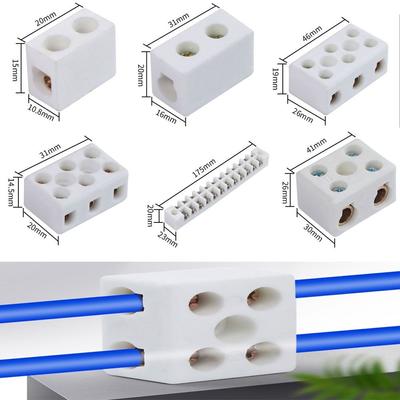 High-temperature Resistant Screw Wire Connector Terminals Porcelain Electric Connector