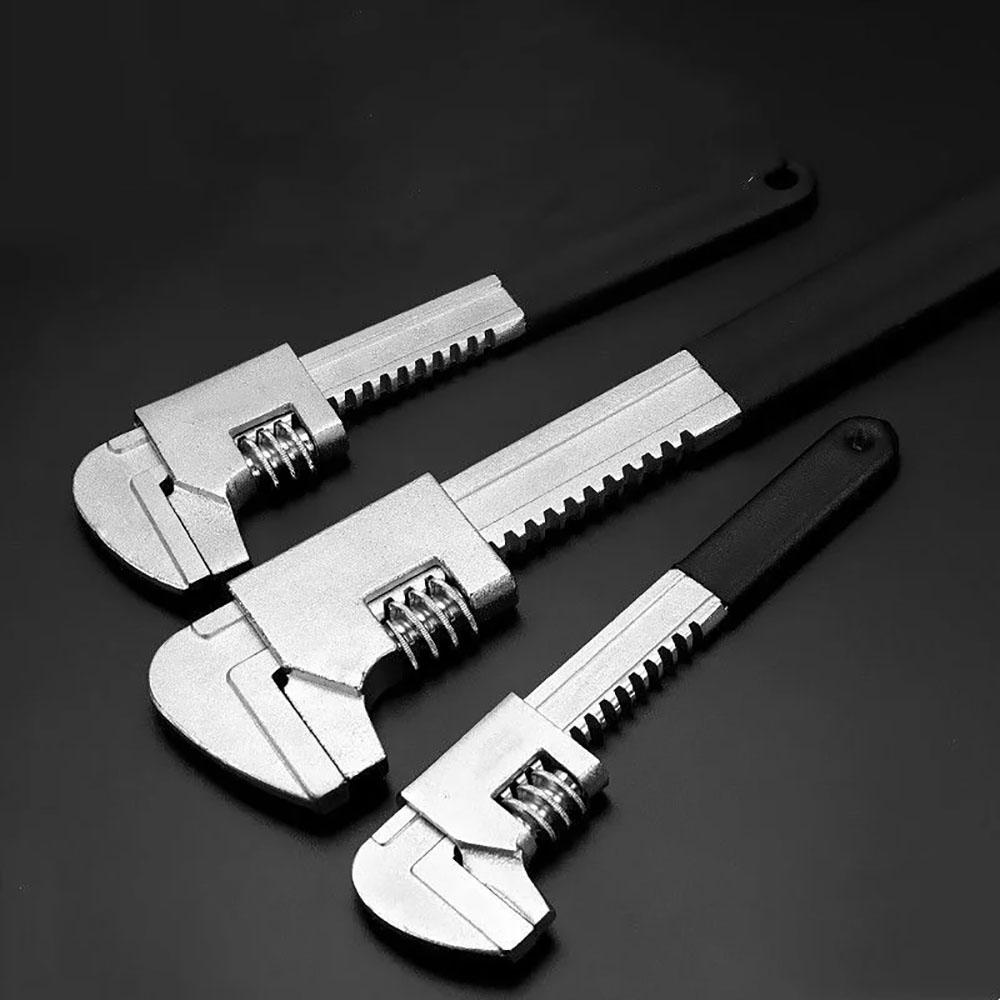 9" 11" 15" F-Typ Winkelrohrschlüssel Verstellbarer Multifunktions-Rohrschlüssel mit großer Öffnung Sanitärzange Pumpen-Armaturen-Reparaturwerkzeuge
