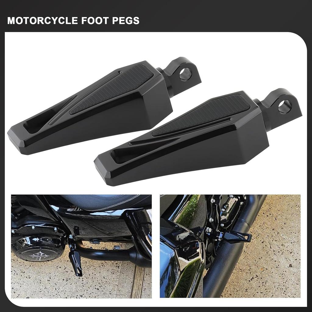 Motorcycle Foot Pegs Phantom Male Mount Footrest Pedals for Harley Sportster 883 Dyna Street Bob Fatbob Touring Road Glide Street Glides Fat Boy