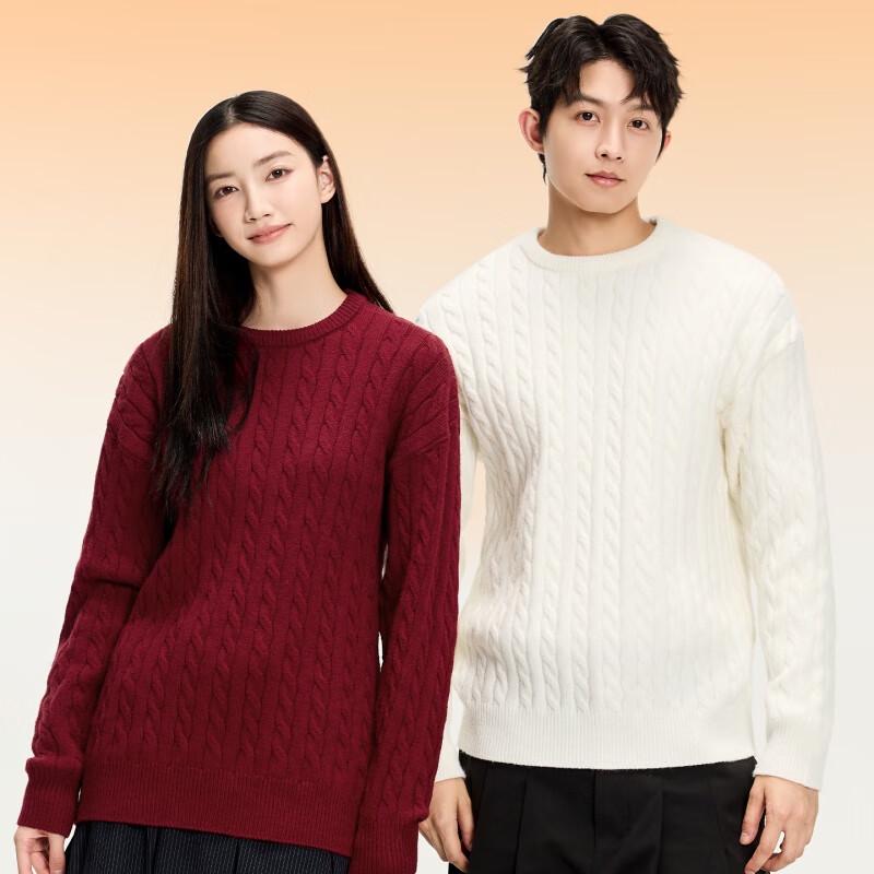 MINISO Men's Winter Cable Knit Sweater