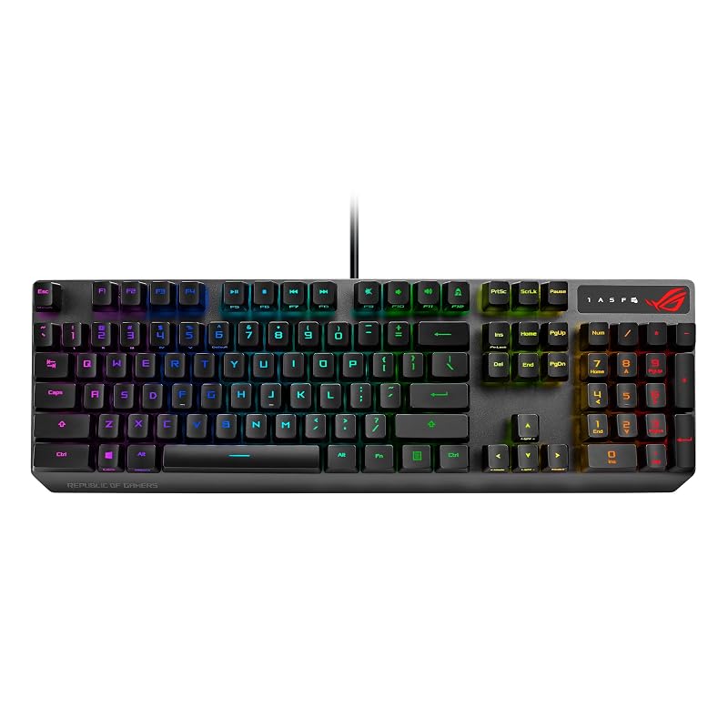 ASUSTek ROG STRIX Scope RX Optical RGB Gaming Keyboard XA05 (for FPS gamers) - IP56 waterproof and dustproof / 2-year warranty / Authorized domestic