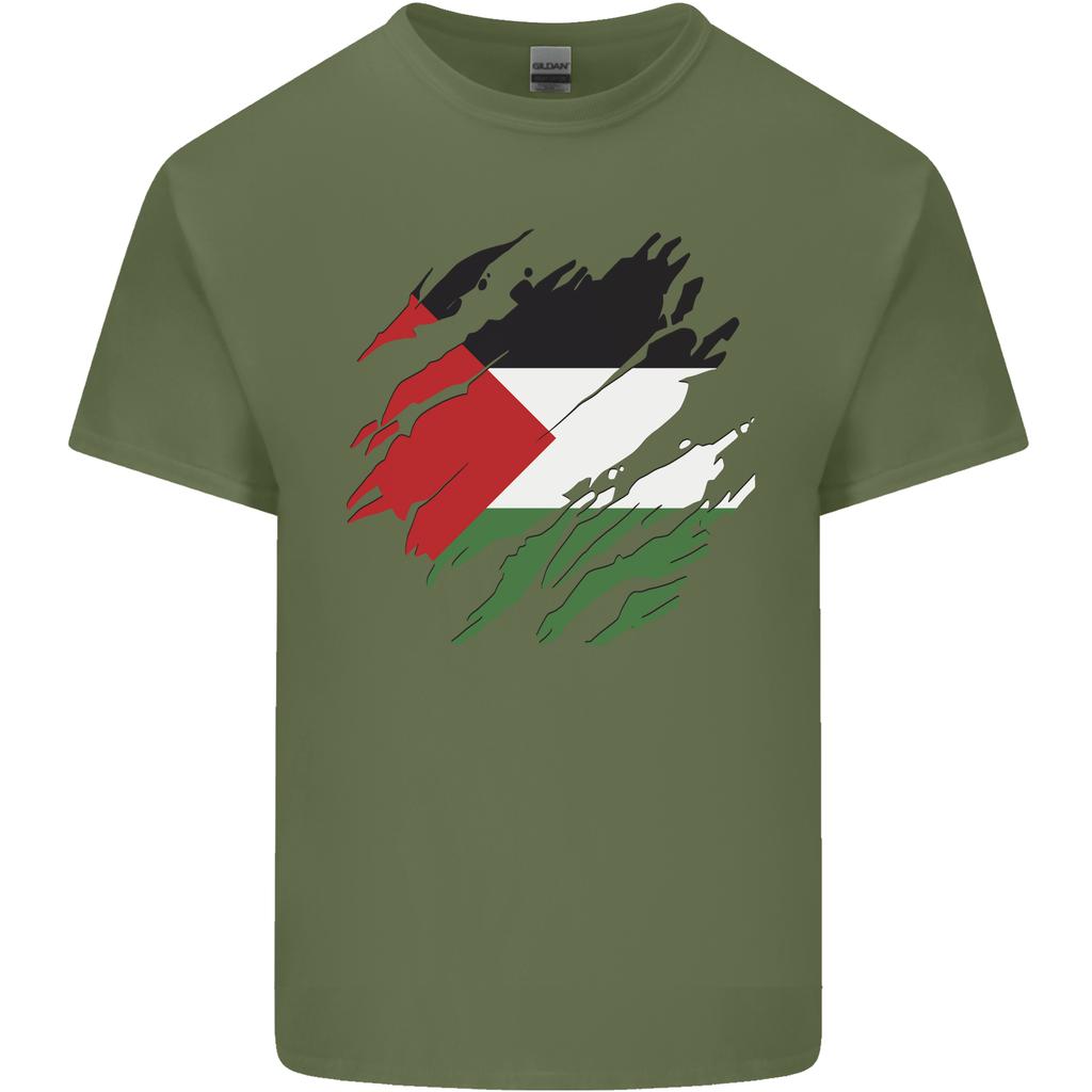 Torn Palestine Flag Palestinian Day Football Unisexs Light Cotton TShirt