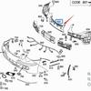 2118800703 Front Bumper Liner Support for Mercedes-Benz E-Class W211 E260