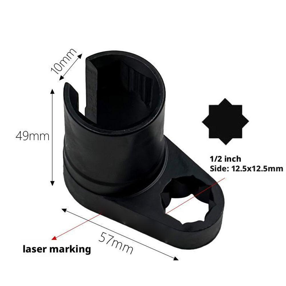 22MM Lambda Offset Oxygen Sensor Socket Wrench O2 Tool Kit Set Adapter Engine Wrench Oxygen Sensor Socket Removal Tools