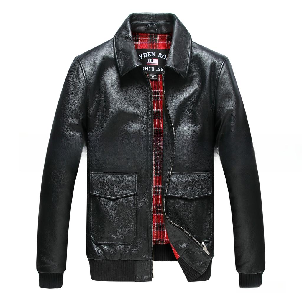 Autumn Explosion PU Leather Jacket Men's Flight Suit Has Large Size
