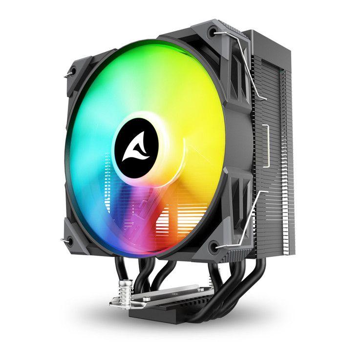 Sharkoon A40 Dissipatore d'Aria CPU RGB Ventola 12cm PWM 230W Intel AMD