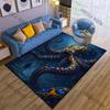 1PC Giant Octopus Underwater Diver Carpet for Living Room Bedroom Sofa Home Decor Rus Non-slip Floor Mat Luxury Gift