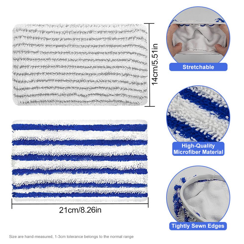 12 Stück Dampfmopp Tuchbezug Mikrofaser Moppkopf Hülle Holz Marmor Boden Wischlappen für Rowenta ZRO05801 RY7/RY8 Serie