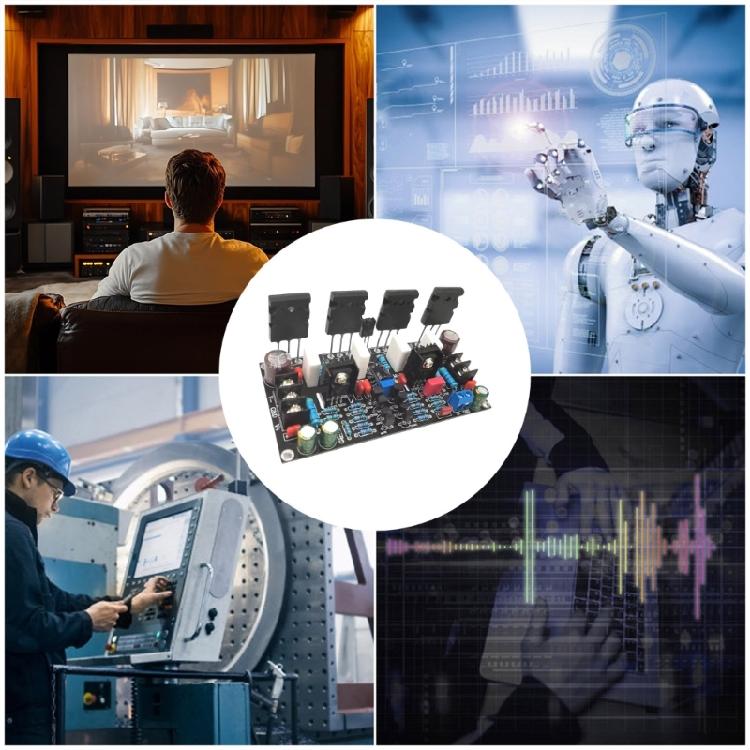 Upgraded 200W Mono Power Amplifier 1943+5200 High Power Amp Board With Speaker Protective Tube Accessories