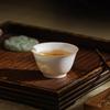 White Porcelain Tea Tasting Cup Set - Simple Kung Fu Style for Household and Guest Reception