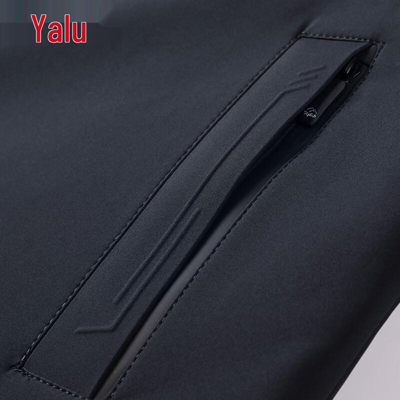 Men's Mid-Length Turn-Down Collar Quilted Jacket