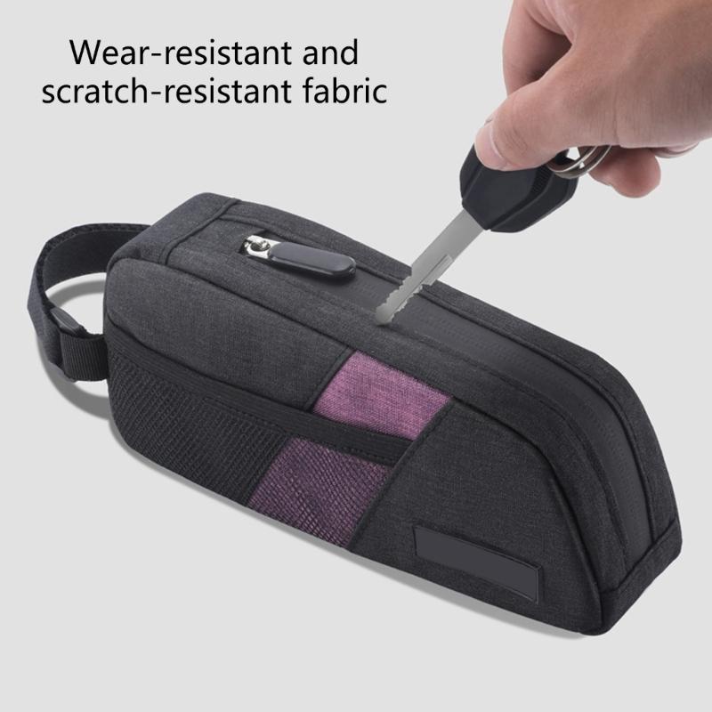Large Capacity Bicycles Storage Bag Bike Frame Front Tube Bag Light Weight Cycling Bag Mountain Bike Front Saddles Bag