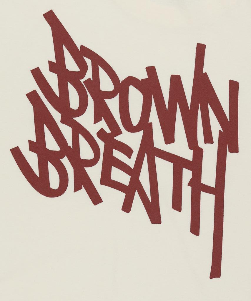 BROWNBREATH Tag Pigment Tee - Cream