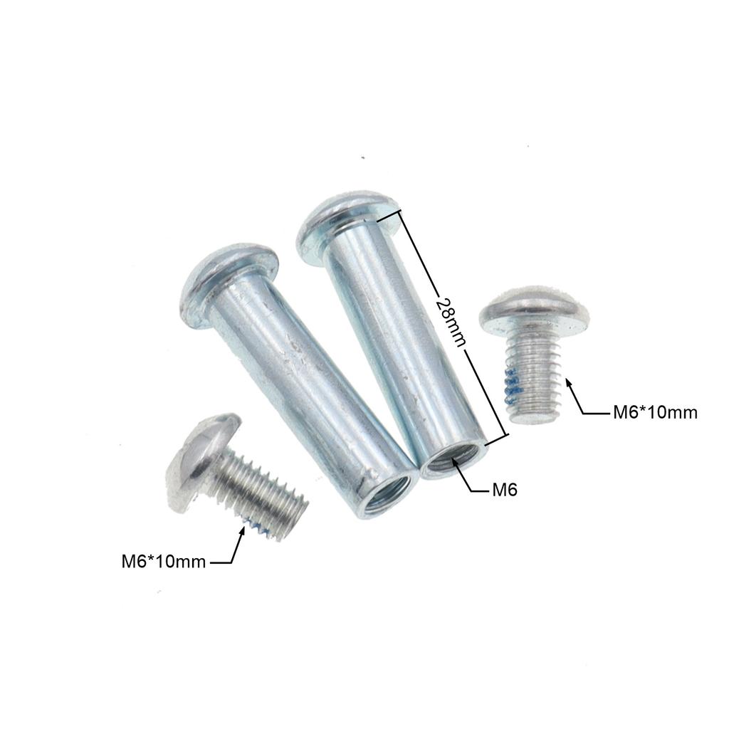 M8x28mm/29mm M6x10mm/12mm 304 Hexagon Socket Lock Screw Rrivet for Electric Scooter Off-road Motorcycle Bicycle Rear Suspension