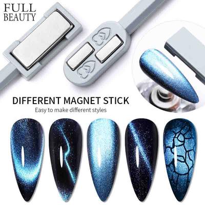 Placa magnética mágica dupla face listra em forma de Z Ferramenta para arte em unhas UV olho de gato esmalte em gel