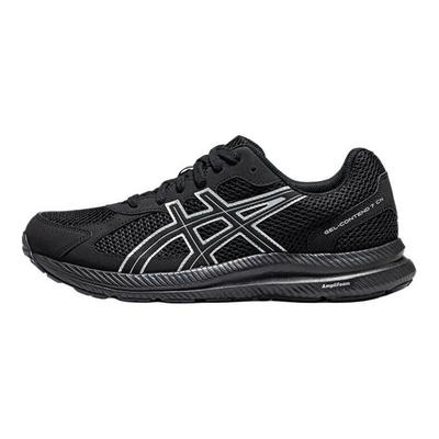 Gel-Contend 7 Bequem Mode Stoff Synthetisches Leder Stoßdämpfend Langlebig Niedrig geschnitten Lässig Laufschuhe Herren Sneaker Schwarz 1011B917-001
