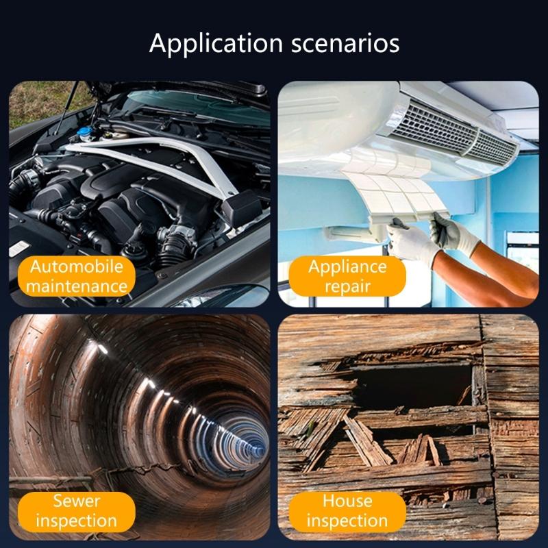 Ergonomic Industrial Endoscope Camera 4.3inch Screen ABS Inspection Borescope for Home Appliance Vehicle Maintenance