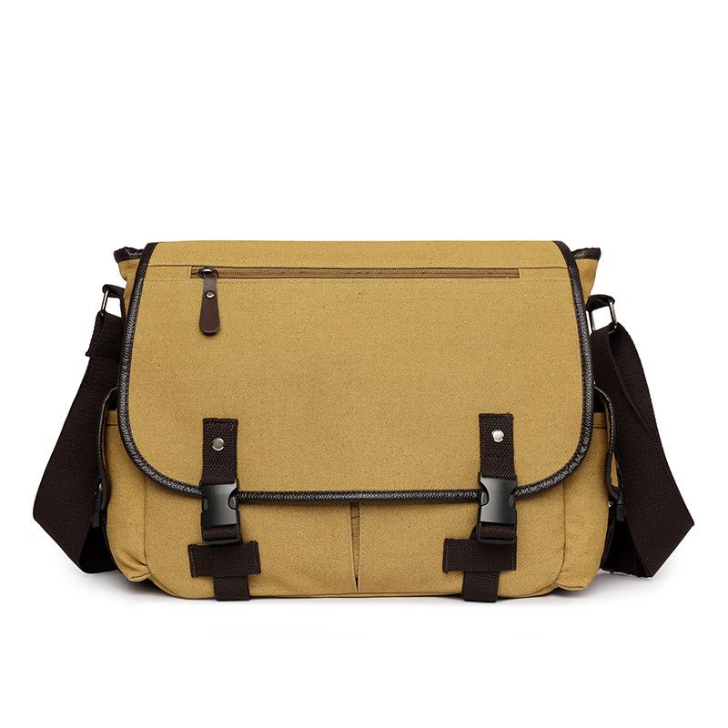 Men's Canvas Shoulder Bag Large Capacity Crossbody Bag