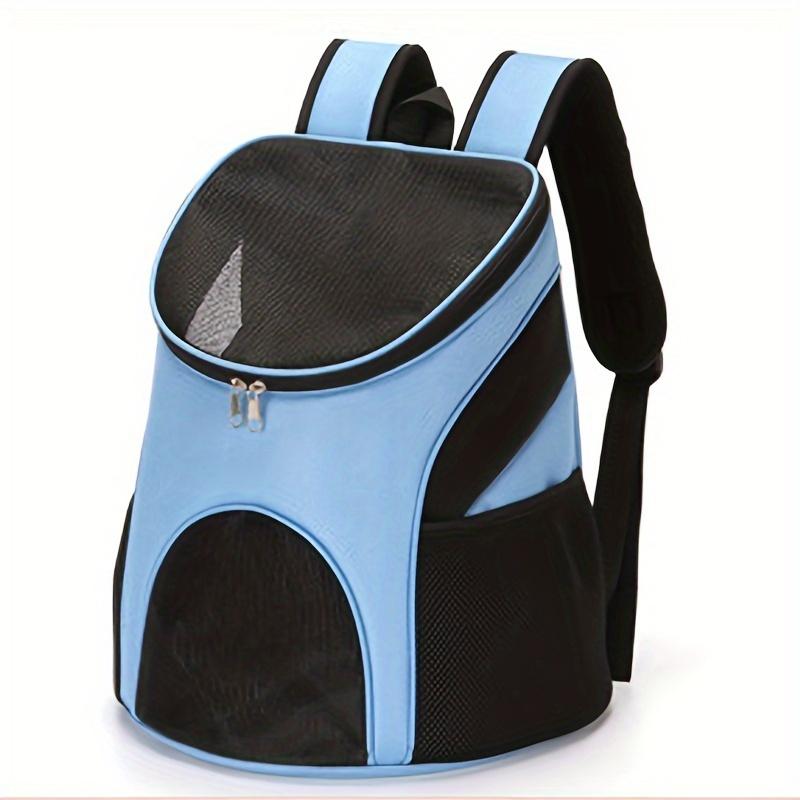 Portable Mesh Dog Bag Breathable Dog Backpack Foldable Large Capacity Dog Bag,Large capacity breathable dog outdoor backpack S синий