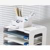 Desk File Paper Organizer Desktop Holder Office Supplies Storage Rack Letter Tray