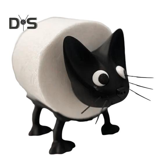 

Держатель для туалетной бумаги, органайзер для рулонов бумаги, забавный держатель для бумажных полотенец в форме животных, украшение для ванной комнаты Cat