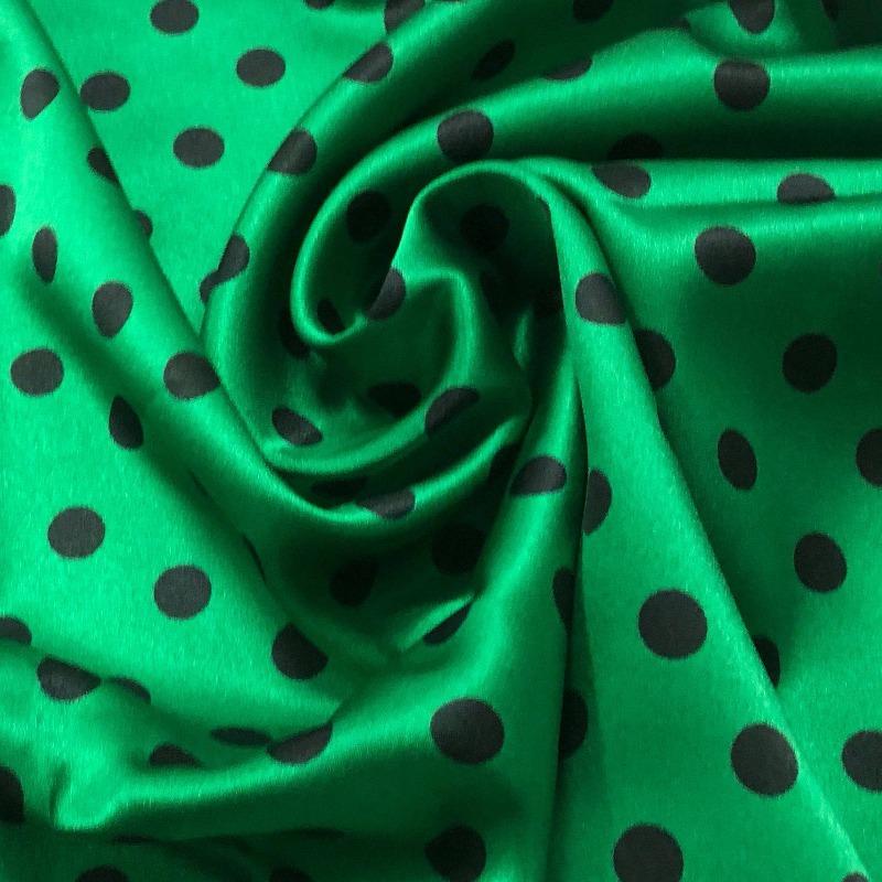 19 Momme Stretch Mulberry Silk Fabric Multi-Color Polka Dot Design Soft for DIY Sewing Summer Dress Shirt Cheongsam Fabric