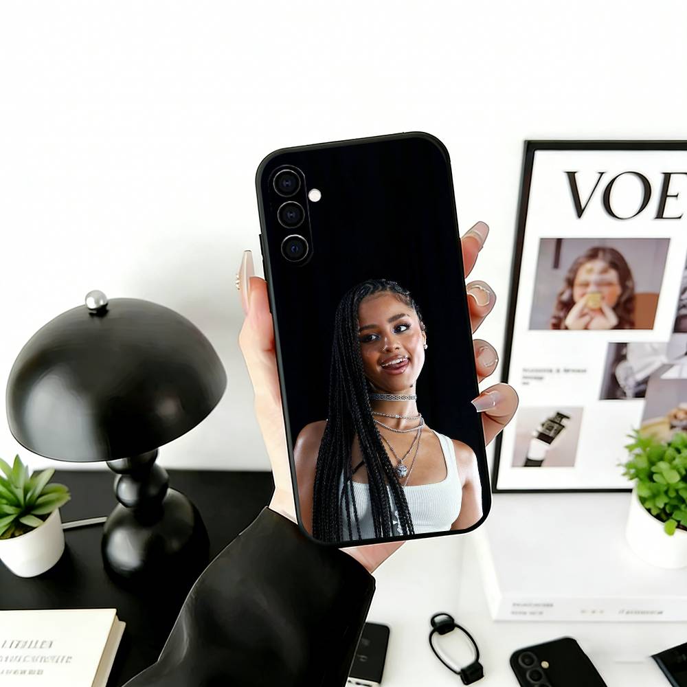 A-Afrobeats S-Style Phone Case Black Silicone Soft For Samsung Galaxy A73,A72,A71,A70,A53,A52,A51