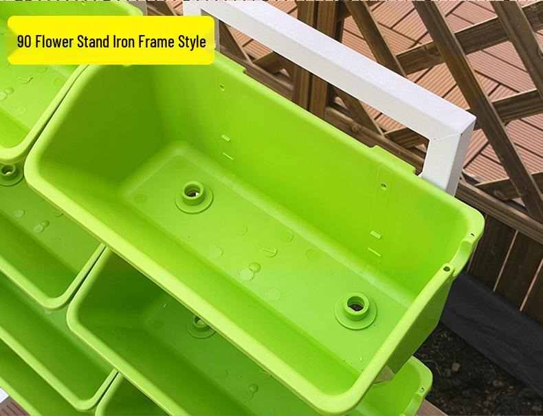 Mobile Multi-layer Plant Stand with Wheels for Balcony - Ideal for Flowers, Vegetables, and Strawberries
