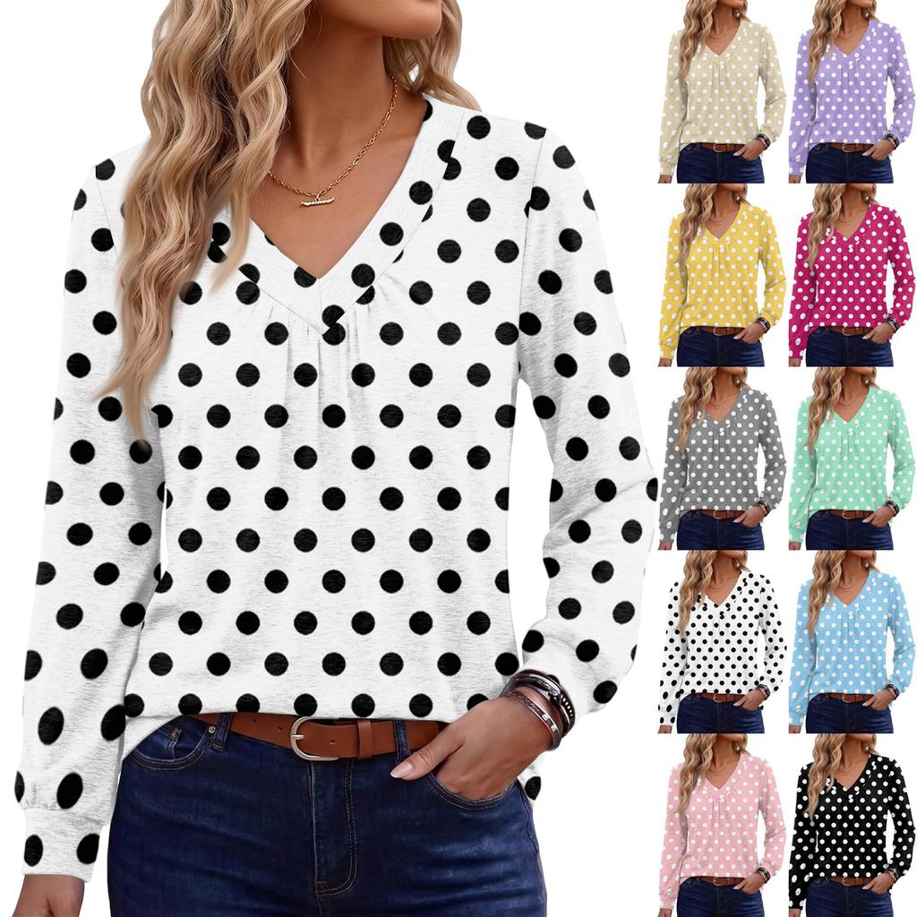 Damen Retro Bedruckte Baumwollähnliche Bluse für Lässige Tägliche Kleidung