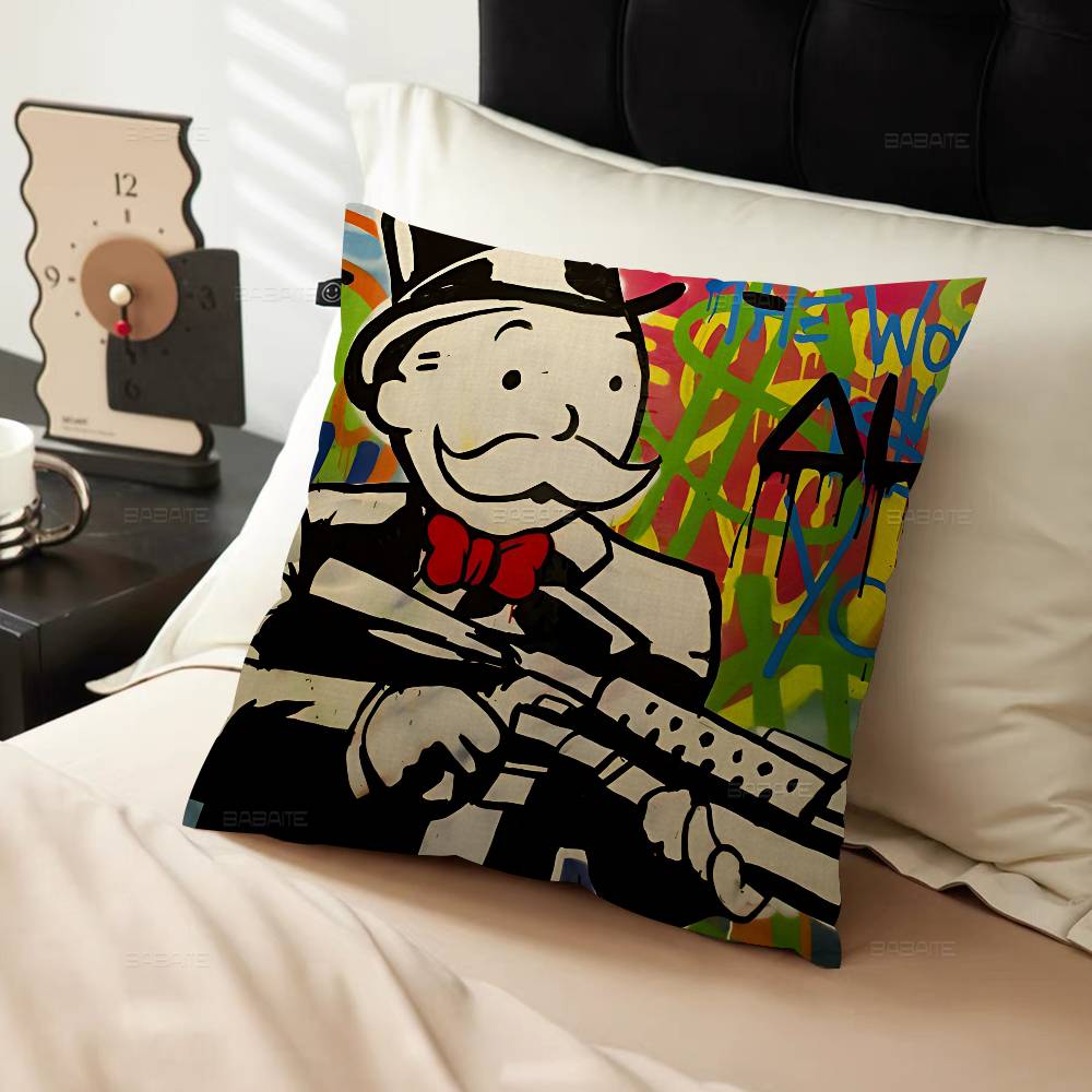 MMonopolyS MMillionaire Pillow Cover For Bedroom Room And Living Room Sofa Decorative Cushion Cover