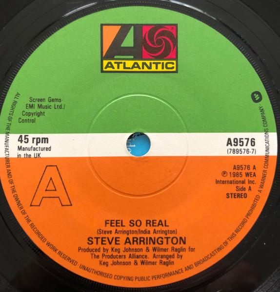 

7inch Record STEVE ARRINGTON Feel So Real A9576 Atlantic 1985 UK Dance Electronica Used