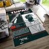 2pac Area Rug Perfect for Entryway Living Rooms Decorate Room Dormitory Anti-slip Rug Decorate Offices Perfect Birthday/Christmas Gift Idea