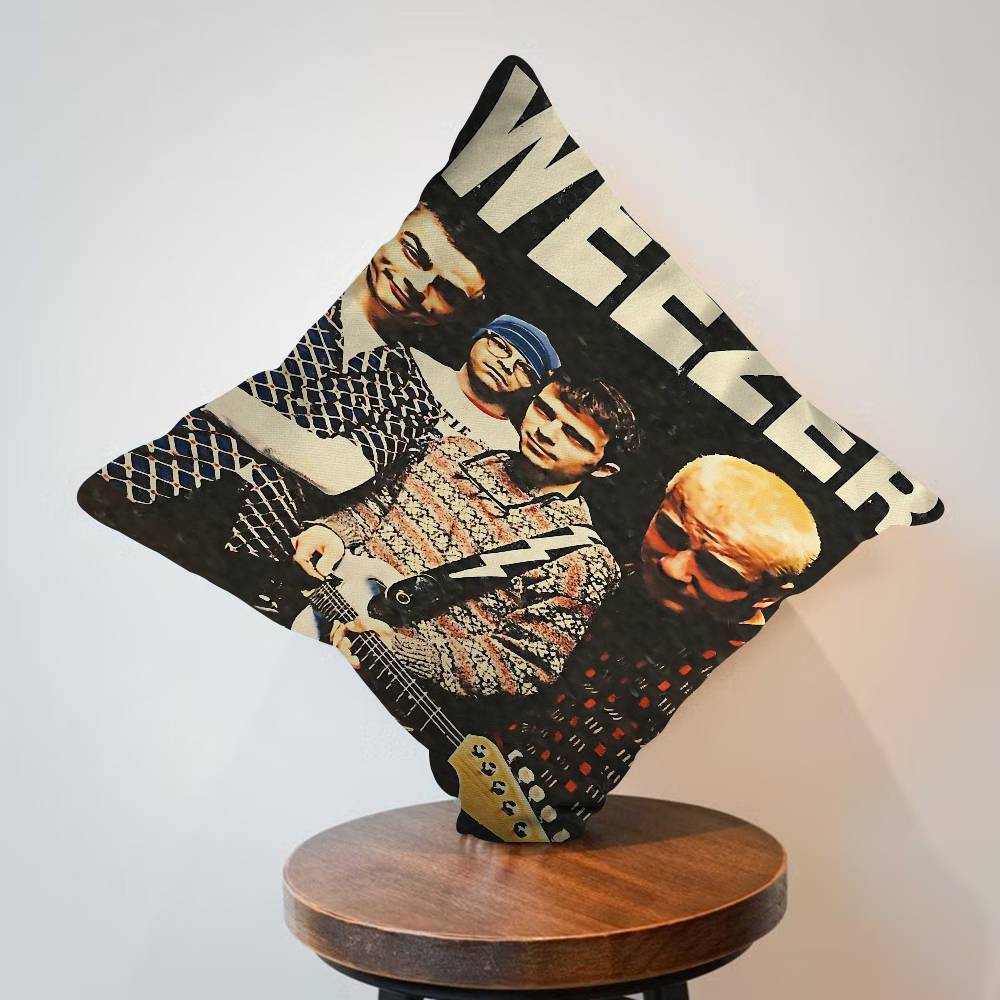 Weezer Music Band Pillowcase Toon Gift Cushion Cover Bedroom Home Sofa Chair Seat Decor Pillow Case